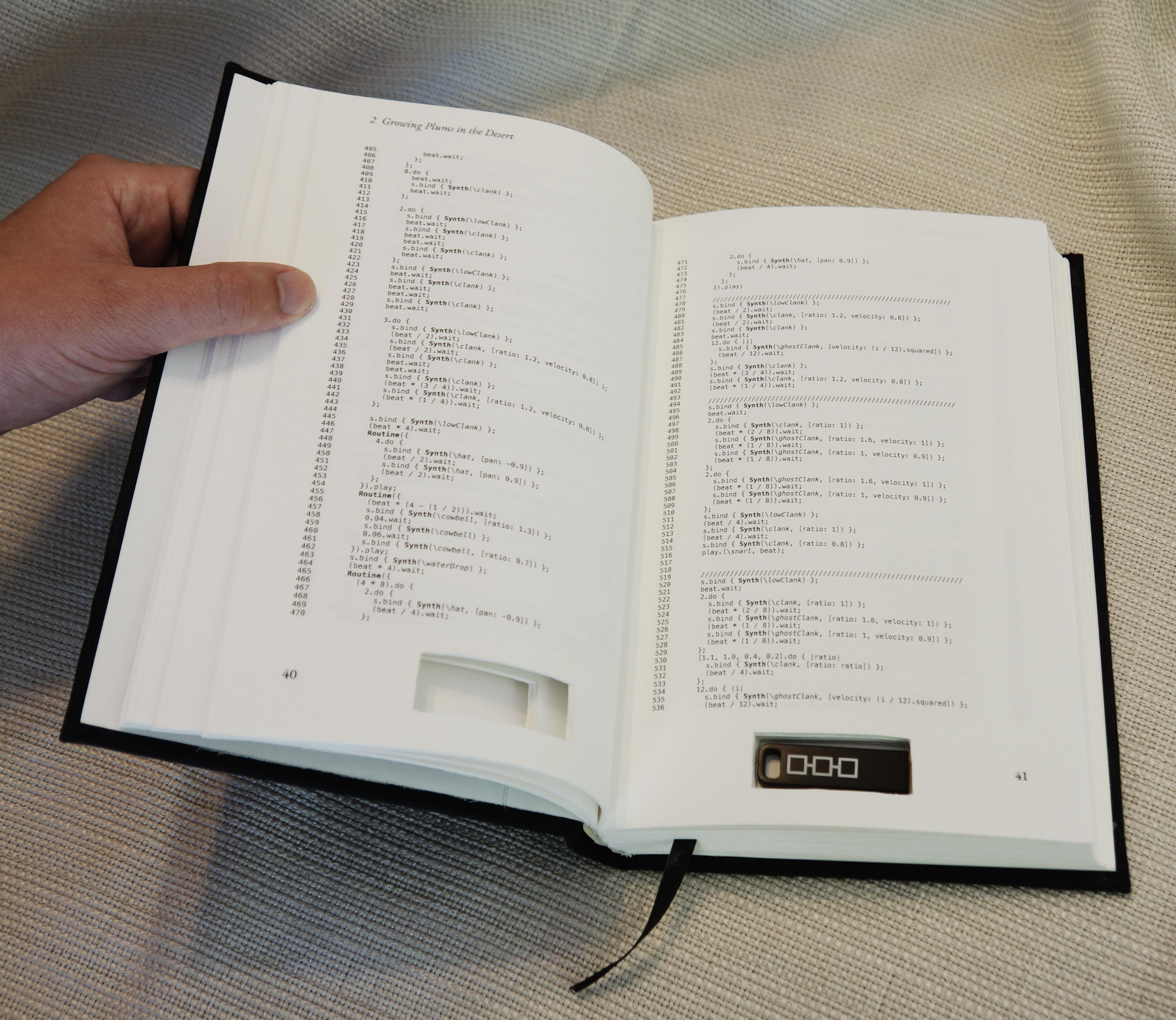 Photo of the Steganography book.
