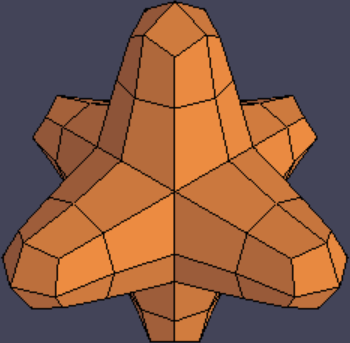 Catmull-Clark subdivision surface.